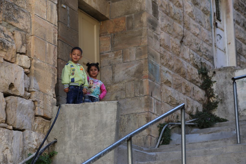 Children in doorway